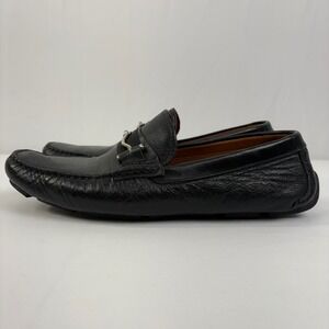 Section‎ X Mens Black Leather Bit Driving Moc Loafers Size 10 M